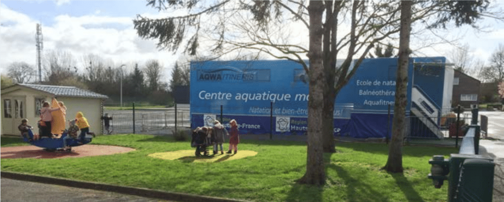 Piscine mobile Aqwa-Itinéris à Marle dans les Hauts de France